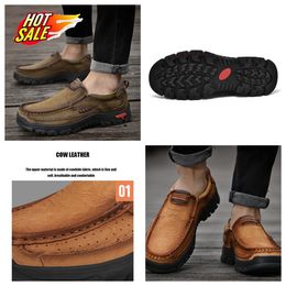 Casual Explosive shoes Men's large size men's casual GAI hot men's portable Lefu new leather shoes non smelly feet trainer Lightweight quality Stylish bigsize size38-51