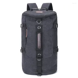 Backpack Large Capacity Rucksack Man Travel Bag Mountaineering Male Luggage Canvas Bucket Shoulder Bags Men Outdoor