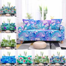 Chair Covers Flamingo Printed Sofa Cover For Living Room Elastic Stretch Couch All-inclusive Protector Slipcover 1/2/3/4 Seater