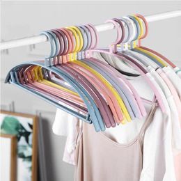 Hangers Clothes Hanger Household Arc Design Plastic Wide Shoulder Semi-circular Seamless Hanging Organiser Horse