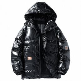 bright Parkas Men Winter Thcik Jacket Coat Plus Size 8XL Waterproof Parkas Fi Casual Solid Color Jacket Male Big Size 8XL L7Uf#