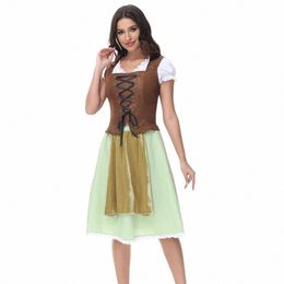 halen Beer Festival Cosplay Maid Costume Carnival Clothes Fi Holiday Party Woman Overalls Sets Oktoberfest Clothing n9ev#