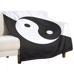 Blankets Yin Yang Symbol Throw Blanket For Decorative Sofa Cosplay Anime