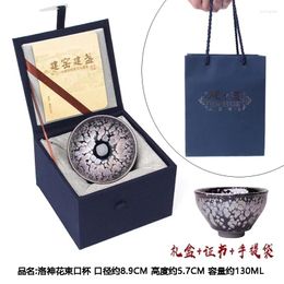 Cups Saucers Jianzhan Couple Master Vs Cup Oil Drop Luo Shen Flower Bouquet Mouth Type