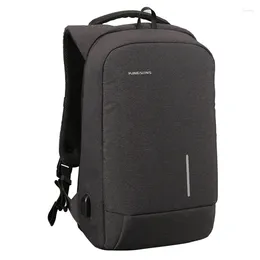 Backpack Kingsons Men Women For Laptop 13.3 Inch With USB Charging Port 180° Open Waterproof School Bags College Boys Girls