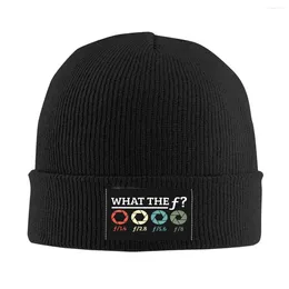 Berets Pographer What The F Bonnet Hats Cool Knitted Hat For Men Women Warm Winter Camera Aperture Pography Skullies Beanies Caps