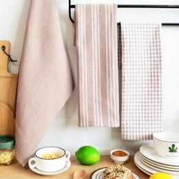 Table Mats 3pcs/set Nordic Style Cotton Tea Towel Soft Absorbent Home Cloth Napkin Drain Mat Household Kitchen Set Restaurant