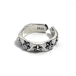 Cluster Rings DIEERLAN Charm Open Star For Women Adjustable Finger Valentine's Day Gift Jewellery 2024