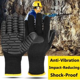 Cycling Gloves Comfortable Anti Vibration Hard-wearing To Wear Resist Absorbing Safety Mechanic Working Protective