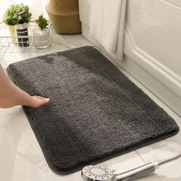 Bath Mats 2024 Rose Thicken Room Absorbent Floor Mat Carpet Simple Home Toilet Door Non-Slip