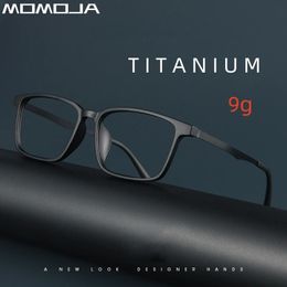 MOMOJA 2024 Business Eyewear Retro Square TR90 Eyeglasses Myopia Optical Prescription Glasses Frame For Men A1003 240322