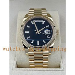 NF Factory Mens Watch Super V5 Quality 41mm 2813 Movement Diamond Dial 18k Yellow Gold Watches Mechanical Automatic President Men&254q