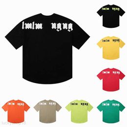 Tees Tshirt Summer Fashion Mens Womens Designers t Shirts Long Sleeve Tops Palms Letter Cotton Tshirts Clothing Polos Short High Quality Clothes