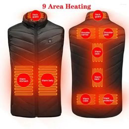 Racing Jackets Heating Electric Heated Vest Winter Warm Up Tactical Body Warmer USB Men Women Gilet