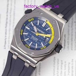 Iconic AP Wristwatch Royal Oak Series 15710ST.OO Steel Automatic Mechanical Watch Business Men's Watch 42mm Diameter A027CA.01/ Blue Face