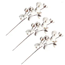 Decorative Flowers 10 Heads Home Decor Simulation Flower Farmhouse Style Artificial Filler Floral Bamboo DIY Wedding Decoration