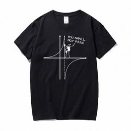 You Shall Not Pass Забавная математическая футболка Мужские футболки с графическим рисунком Cott Повседневная футболка Мужская уличная футболка Camisa Топы европейского размера 30Sx #