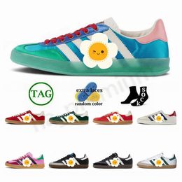 AD new Wales Bonner Designer Nylon Brown Casual Shoes Fashion joint collection Sneakers Sporty Rich White Black Vegam Gum Cream Red Platform Flat Trainers Sports pup