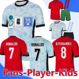 23 24 Portuguesa portugal soccer jerseys RUBEN RONALDO Portugieser Euro Portuguese football shirt Men Kids kit sets World Cup team Portugals tops thailand S-4XL