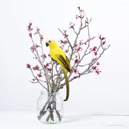 Garden Decorations Artificial Simulation Foam Bird Handmade Parrot Lawn Figurine Ornament Imitation Model For Party Accessories