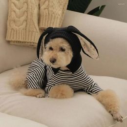 Dog Apparel Trendy Pet Neck Ear Cover Adorable Ears Knitted Hat For Dogs Cats Winter Comfort Warmth Weather Puppies