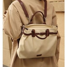 Backpack Women's 2024 Niche Design Large Capacity Multifunctional Briefcase Commuter Portable Crossbody Bag Bags Handbag