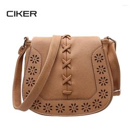 Shoulder Bags CIKER Vintage Hollow Weave Women's Messenger Fashion Women PU Handbags Casual Small Crossbody Cute