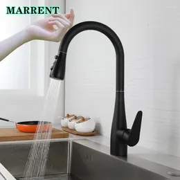 Kitchen Faucets Black Touch Mixer Tap With Pull Down Out Faucet Fixture Ly Grey Smart Sensitive