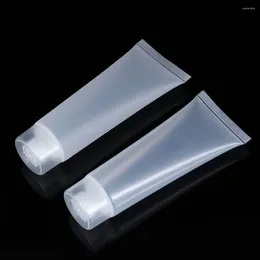 Storage Bottles 2PCS Travel Empty Matte Clear Tube Cosmetic Cream Lotion Shampoo Bath Squeeze Containers Refillable