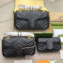 luxury large marmont white black designer for women men 3size clutch flap camera shoulder bags handbag mini leather purse gold chain crossbody tote envelope bags