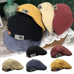 Berets Cotton Caps For Men Hat British Western Style Painter Ivy Cap Classic Winter Woman Vintage Linen J5Z5