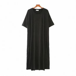 plus Size 8XL 140kg Modal nightgowns for women Summer Solid Colour Nightshirts Lady Casual Nightdr Women Homedr N8qX#