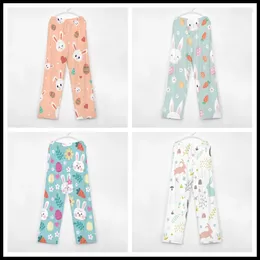 Women's Sleepwear Pattern Cute Pajama Pants Mens Womens Lounge Super Soft Unisex Sleep Bottoms With Pockets Drawstring