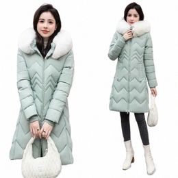 feather Collar Down Jacket 2024 Lg Down Coats Warm Women's Winter Down Jacket Korean Feather Coats Puffer Jacket Women's Coat P6BY#