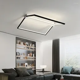 Ceiling Lights Nordic LED Light Modern Luxury Aluminium Square Living Room Study Bedroom Home Decoration Indoor Lighting Fixtures