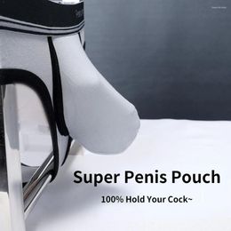 Underpants Man Sexy Bulge Boxers With Super Big Dick Penis Pouch Underwear Gay Modal Long Cock Lingerie Elastic Bag U-Convex Breath Shorts