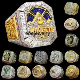 Designer World Basketball Championship Ring Set Luxury 14K Gold Nuggets JOKIC Champions Rings For Men Women Diamond Jewelry