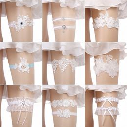 efily Bridal Lace Garter Wedding Accories Rhineste Crystal Fr Embroidery Bride Garter Suspenders for Party Dres Gift y67a#