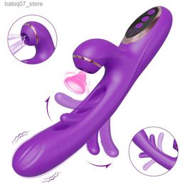 Other Massage Items Rabbit Patting vibrator for female clitoral stimulator powerful G-spot clitoral suction cup sex toy female masturbation adult products Q240329