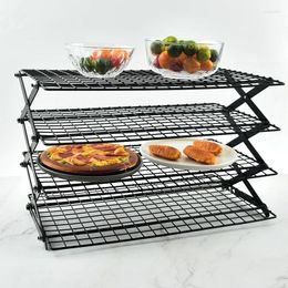 Kitchen Storage Outdoor Camping Iron Art Shelving Portable Rack Picnic Foldable Table