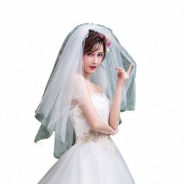 bridal Veil Wedding Party Photo Short White Soft Mesh Card Veil Wedding Veil Bridal Veils Wedding Accories Z6S1#