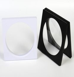 160160mm PET Membrane box Holder Inner Circle Floating Display Case Earring Gems Ring Jewellery Suspension Packaging Box5634519