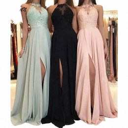 bridal Dre O-Neck Sleevel A-LINE Floor-Length Chiff New Of Formal Evening Prom Dr Women Elegant comfortable 38iJ#