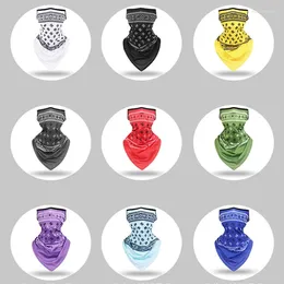 Bandanas Triangle Scarf Face Shield Earloop Balaclava Mask Bicycle Breathable Cycling Hiking Protection Men Outdoors Sport