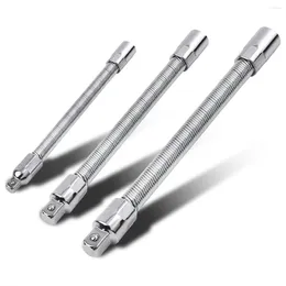 Spoons 3PCS Electric Wrench Sleeve Universal Extension Rod - Flexible Drill Bit Bendable Shaft