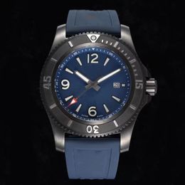 The highest quality rubber strap Ocean Series watches men's fully automatic sapphire mirror synchronous raw materials to create a 46mm large dial perfect watch1