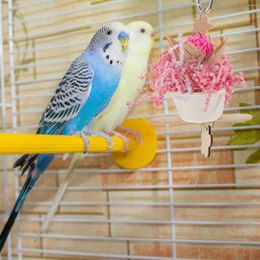 Other Bird Supplies Parrot Toy Toys For Parakeets Hanging Chewing Teething Birds Pet Wooden Foraging Biting