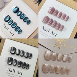 Hot handmade original solid color false Nail Nails fake nails very beautiful stunning Removable and reusable Nail Art