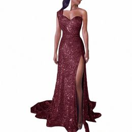 sequin Women'S Dr Party Evening Prom Gala Vestidos Gown Sexy Bridesmaid V Neck Lg Maxi Female Elegant Formal Dres W8sF#