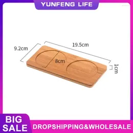 Tea Trays Bamboo Tray Fashionable Versatile Rectangle Oval Rectangular And Bottle Storage Rack Cup Holder